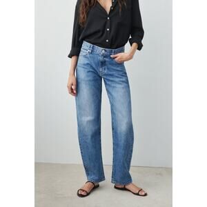 AYR The Getup 29S Bingo Jeans Barrel Leg Relaxed Denim Blue
